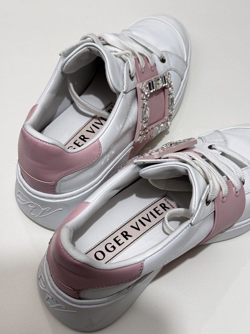 Roger Vivier (Category: Sneakers) located in Quezon City. Submitted by byuklph (Listing ID 1466957373, Image 2). Description: Auth💯size381/2 Good condition 3 missing crystal/ scratch on the side part over all very nice Selling very low .