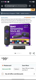 Roku Streaming Stick Plus 4K, TV & Home Appliances, TV & Entertainment ...