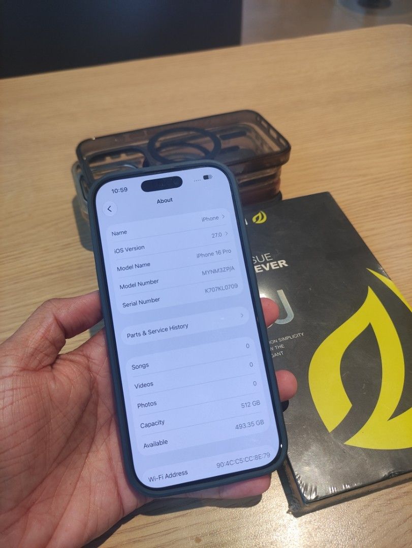 RUSH IPHONE 16 PRO (Category: Others) located in Quezon City. Submitted by keyjayquar08427 (Listing ID 1466931714, Image 1). Description: SALE OR SWAP SA LOWER UNIT IPHONE 16 PRO 512GB POWERMAC PURCHASED NO ISSUE - ALL WORKING 87 BATTERY HEALTH REPLACED FRONT CAM (GENUINE PART) WITH 5 ORIG MAGSAFE CASE AND UNUSED WSKEN TEMPERED GLASS. 41K NEGO IF TAKE NOW VALENZUELA LOCATION .