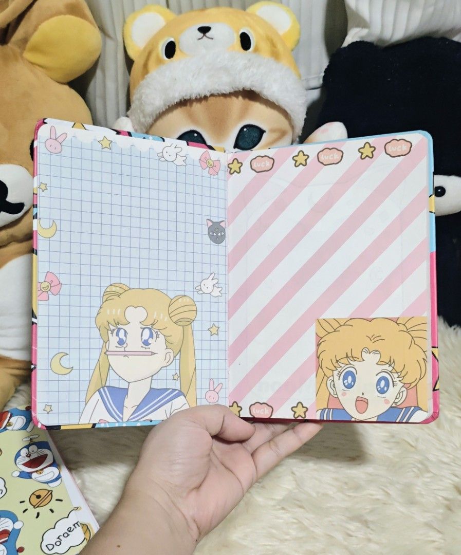 SAILOR MOON NOTEBOOK (Category: Stationery & School Supplies) located in Manila. Submitted by yourfavoritethings7 (Listing ID 1466898579, Image 2). Description: Number of pages not indicated. Hard cover..