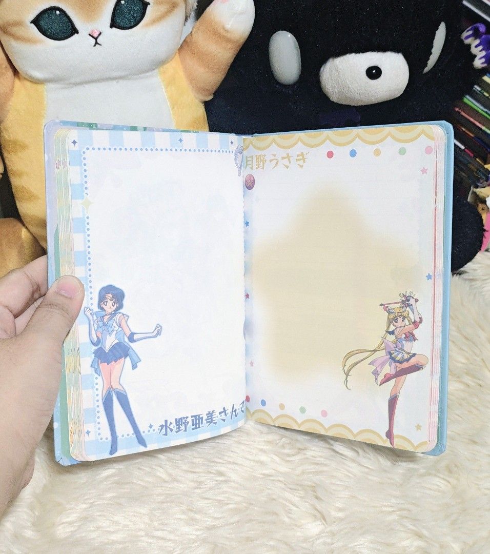 SAILOR MOON NOTEBOOK (MERCURY) (Category: Other Stationery & Craft) located in Manila. Submitted by yourfavoritethings7 (Listing ID 1466895188, Image 3). Description: Number of pages not indicated. Hard cover. With minimal flaw - please check picture carefully..