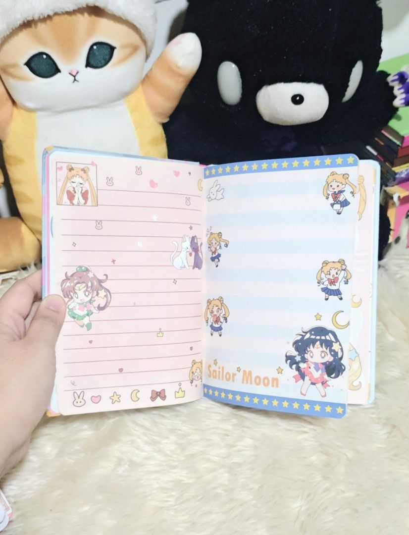SAILOR MOON NOTEBOOK (USAGI) (Category: Stationery & School Supplies) located in Manila. Submitted by yourfavoritethings7 (Listing ID 1466906570, Image 3). Description: Number of pages not indicated. Hard cover..