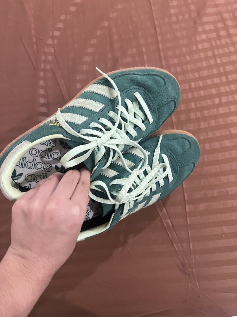 SALE: Adidas Spezial (Category: Sneakers) located in Manila. Submitted by kanye.east (Listing ID 1466893963, Image 2). Description: - barely used, nakatambak lang - bought for ₱5,500 - fits US 6 (adidas spezial runs large so i had to size down) - still with box - negotiable dm me your offers.