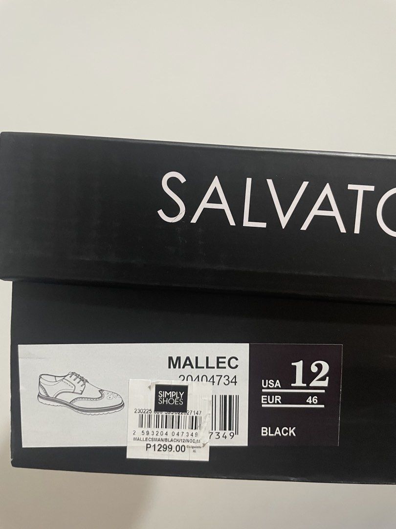 Brandnew Salvatore Mann Size 12 (Category: Dress Shoes) located in Manila. Submitted by geh.dg (Listing ID 1466929270, Image 3). Description: Size 12 brandnew Salvatore Mann Kakabili lang sa Mall RFS: wrong size Pasig or Bulacan loc. Pwede lalamove.