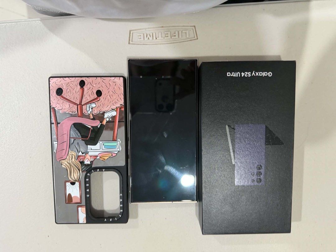 Samsung S24 Ultra 5G (Category: Samsung) located in Marikina City. Submitted by happy_haulsph (Listing ID 1466793854, Image 3). Description: Samsung Galaxy S24 Ultra 5G – For Sale 📱 Selling my Samsung Galaxy S24 Ultra! ✨ Premium flagship phone with an excellent camera, stunning display, and built-in S Pen. Details: * Model: Samsung Galaxy S24 Ultra 5G * Storage: 512GB * Color: Titanium Violet * Condition: Like New * Issues: No issues * Inclusion