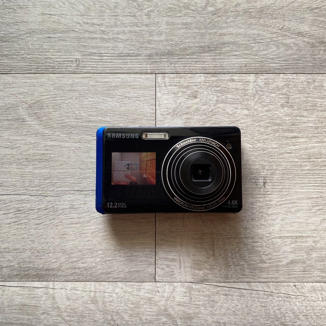 Samsung ST500 Digital Camera (Category: Cameras) located in Bacoor. Submitted by no.one.shop (Listing ID 1466904688, Image 1). Description: Samsung ST500 🖤 ₱ 1,899 php ੈ✩ Details [ No sample photos ] * 12.2MP CCD Sensor * 5x Optical Zoom Lens * 27mm Wide-Angle Lens * 3.0” Main LCD Display * 1.5” Front LCD Display for Selfies 🤳🏻 * HD Video Recording * Dual LCD Screens * Dual Image Stabilization * Face Detection * Smile Shot & Blink Detection * 