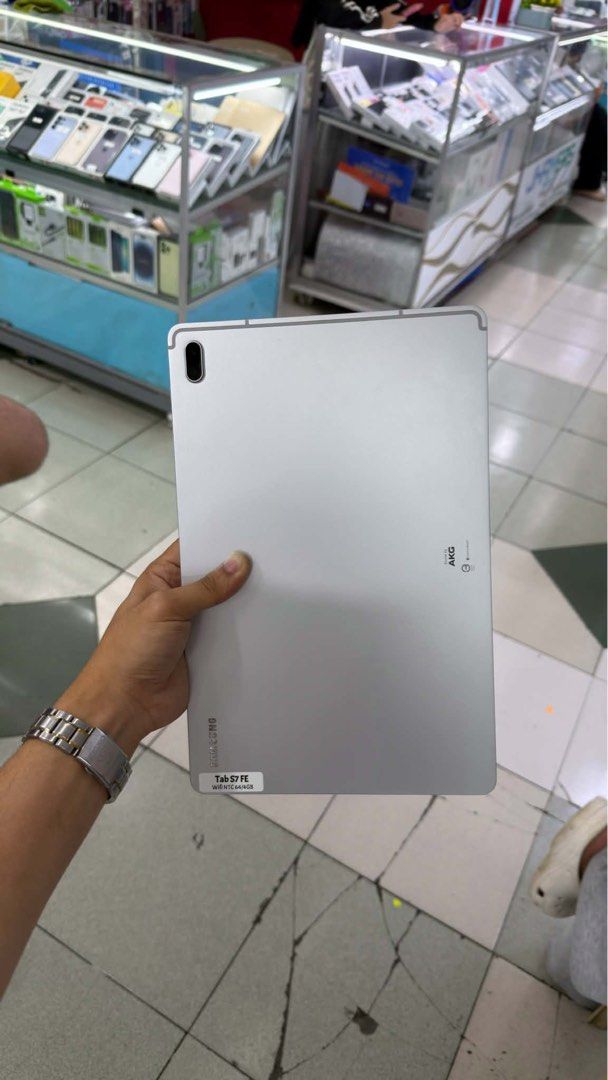 Samsung Tab S7 FE 64gb Wifi Only (Category: Android) located in San Juan City. Submitted by javedsgadgetshop (Listing ID 1466778751, Image 1). Description: INSTALLMENT OPTIONS : SPAY LATER / GGIVES / CREDIT CARD / SKYRO / HOMECREDIT (BRANDNEW) QUICK INFO! ✖️ ➡️ Samsung Tab S7 FE ➡️ 64gb ➡️ White Color ➡️ NTC Variant ➡️ 95% Makinis & Good BH ➡️ Wifi Only ➡️ WITH FREE CHARGER 🤝 We accept swap | Trade - In 💳 We do installment thru Credit Card only
