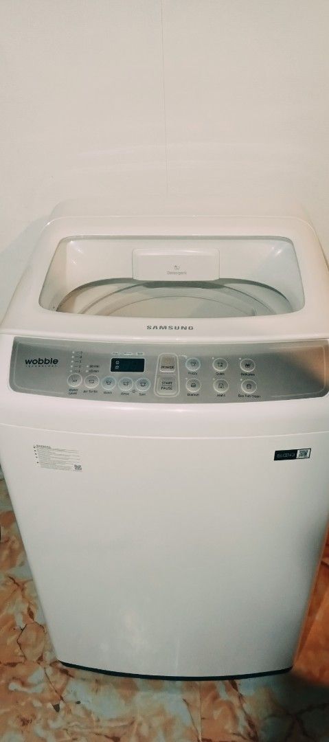 Samsung Wobble Top Load Washing Machine (Category: Other Home Appliances) located in Manila. Submitted by brighthawk.29c262 (Listing ID 1466869257, Image 2). Description: FOR SALE RUSH (Top load) SAMSUNG WOBBLE 6KG ✅2in1 Wash, RINSE, Dryer ✅ GOOD CONDITION 💯 ✅ SECOND HAND 👌 5MONTHS OLD No hidden issues / scratch 👉FREE INLET HOSE 🚚 FREE DELIVERY AROUND NAIC 👉PM FOR MORE INFORMATION ℹ️.