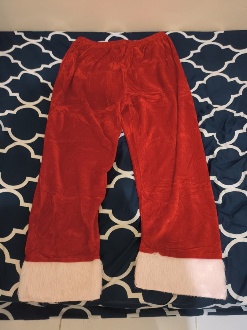 Santa Claus Costume Set (Category: Coats, Jackets and Outerwear) located in Cavite. Submitted by kowalski777 (Listing ID 1466898653, Image 3). Description: Santa Claus costume set: Santa suit (about 22 inches wide) Pants (garterized, about 33 inches long) Hat Belt Beard Never used.