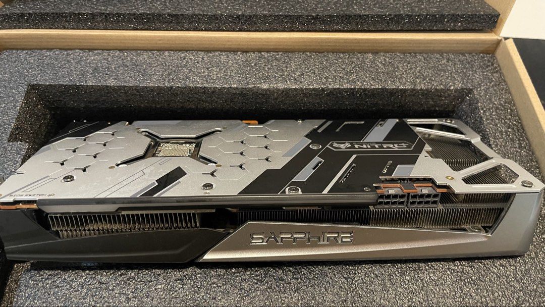 Sapphire Nitro+ Radeon RX 5700 XT (Category: Computer Parts) located in Marikina City. Submitted by pfhermosa (Listing ID 1466850751, Image 3). Description: Graphics card for 1080p gaming and 1440p titles. • Model: Sapphire Nitro+ Radeon RX 5700 XT • VRAM: 8GB GDDR6 • Memory Interface: 256-bit • Interface: PCIe 4.0 x16 • Architecture: AMD RDNA • Recommended PSU: 650W • Power Connectors: 2 × 8-pin PCIe • Display Outputs: HDMI and DisplayPort 🎯 Id
