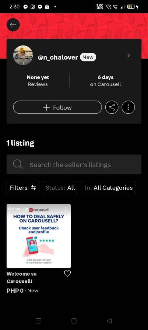 SCAMMER ALERT NANCI PADERES!!! (Category: Announcements) located in Muntinlupa City. Submitted by 6kate9 (Listing ID 1466833643, Image 1). Description: THIS C4NT IS A SCAMMER! BEWARE! .