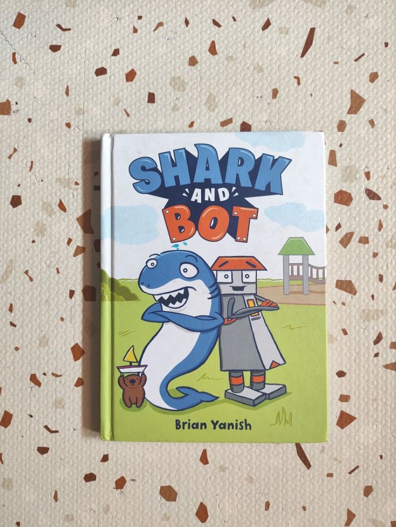 Shark and Bot Comic 🤖🦈 (Category: Children's Books) located in Taguig. Submitted by cleanupmomma (Listing ID 1466855698, Image 1). Description: Please take time to read ❤️ Medium Hardbound Glossy pages no flaws wyiwyg.