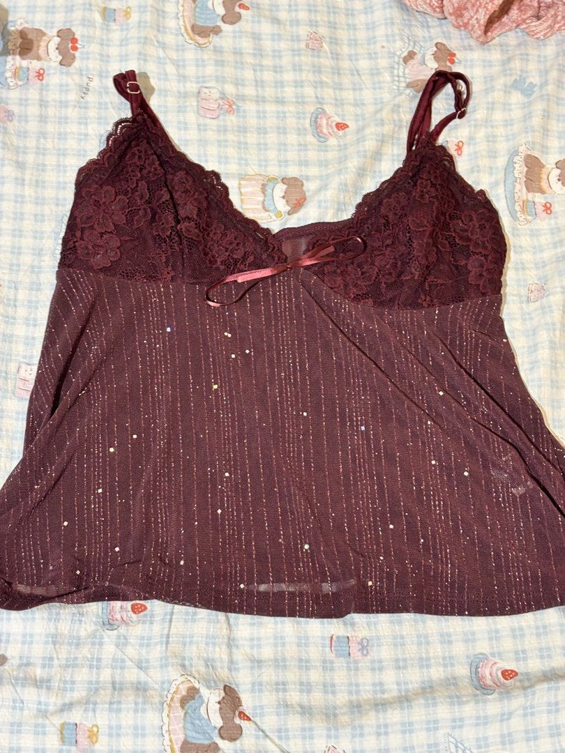 Sheer Sparkly Sequin Babydoll Cami Top (Category: Sleeveless) located in Paranaque City. Submitted by lovemarie.clo (Listing ID 1466884060, Image 1). Description: - used twice - looks brand new - super cute esp at night when the sequins catch the light.