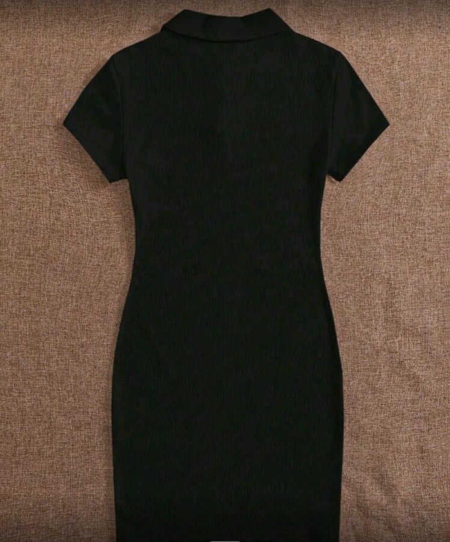 SHEIN Button Front Rib-Knit Bodycon Dress (Category: Dresses) located in Quezon City. Submitted by oohwhyy (Listing ID 1466890506, Image 2). Description: .