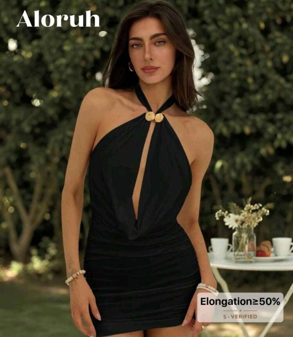 SHEIN Mini Halter Neck Dress (Category: Dresses) located in Quezon City. Submitted by oohwhyy (Listing ID 1466889829, Image 1). Description: .