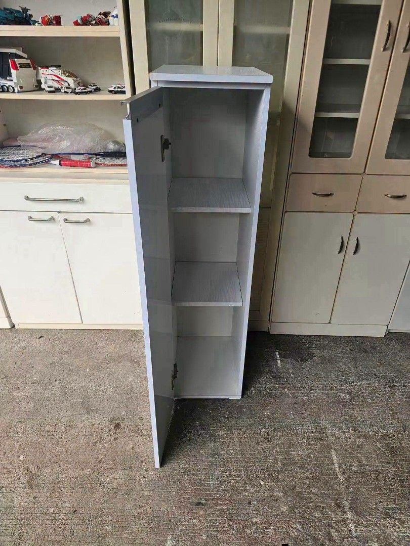 Shoe/Bag Cabinet (Category: Shelves, Cabinets & Racks) located in Meycauayan. Submitted by marygracecasimiro (Listing ID 1466965702, Image 2). Description: Slim Shoe/Bag Cabinet ‼️₱5,000‼️ 👉Space Saver! 😘🤩🥰 ✔L-12 H-47 W-16 inches 📏 ✔1 Door and 2 Shelfs 🗄 ✔Laminated 🔖 ✔️Compress and Mdf Back 🪵 ✔Scratches As-is! 👌🩷💙.