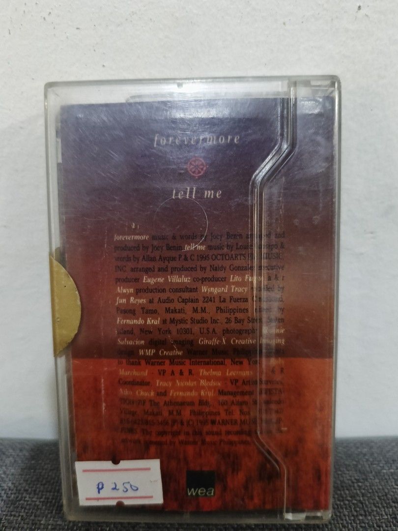Side-A - Forevermore (Category: CDs & DVDs) located in Cavite. Submitted by bodega_ni_kiks11 (Listing ID 1466835879, Image 2). Description: Most items are vintage and pre-owned, NOT brand new. Expect signs of age, minor flaws, scratches, or imperfections. Please check photos and descriptions carefully before buying. Buy only if you understand and accept the item's condition. Thank you for your interest!.