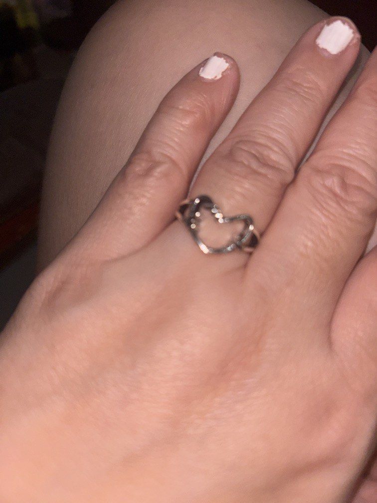 Size 8 big open heart ring non tarnish (Category: Rings) located in Manila. Submitted by vintageaccessories (Listing ID 1466874565, Image 1). Description: .