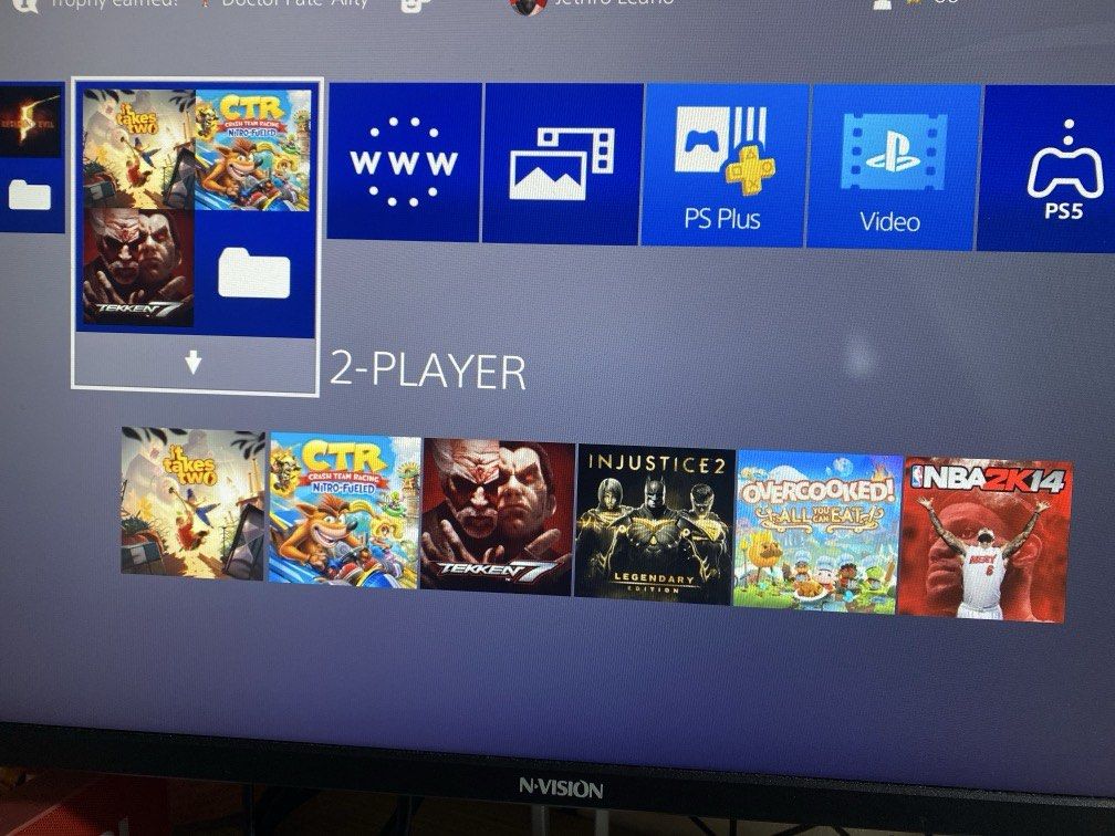 PlayStation 4 Slim Console with Games (Category: PlayStation) located in Quezon City. Submitted by wardaddy0418 (Listing ID 1466856635, Image 3). Description: - Sony PlayStation 4 Slim Console (Black) - Fully tested and working in smooth condition - Clean exterior with normal minor wear - Pre-installed hit games: The Last of Us, Resident Evil, Tekken 7, Crash Team Racing, It Takes Two, Injustice 2, and Overcooked - Plug and play, perfect for solo