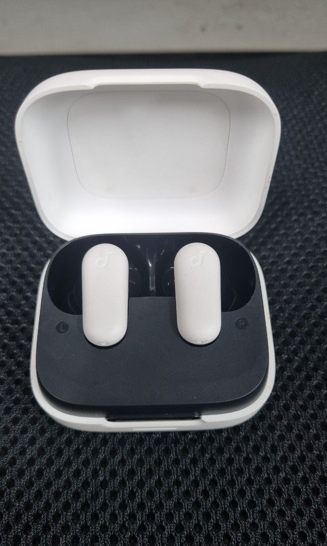 Soundcore R50i NC (White) (Category: Earphones) located in Cavite. Submitted by aiomie.0021 (Listing ID 1466817929, Image 2). Description: Price - Negotiable (pass sa lowballers) pair of Anker Soundcore R50i NC wireless earbuds in White. • Condition: No issues. 100% functional.Works perfectly with excellent battery life and strong sound/ANC. • Cosmetics: With minor visible wear and tear (light surface scuffs from normal use). • Inclusions: Earbud