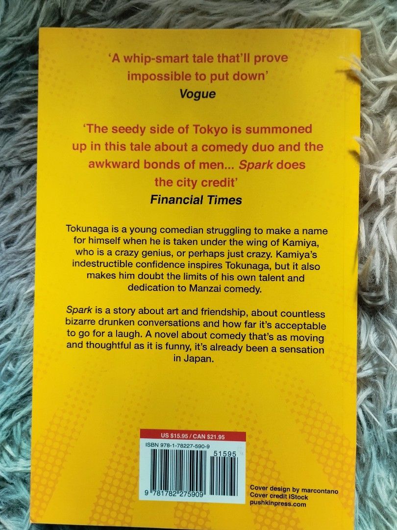 SPARK BY NAOKI MATAYOSHI (Category: Storybooks) located in Bantayan. Submitted by book_island_ph (Listing ID 1466866672, Image 3). Description: MAKE READING A HABIT ‼️‼️‼️ AVAILABLE IF YOU CAN MAKE AN OFFER. PLEASE DON'T WASTE MY REPLY QUOTA IF NOT SURE BUYER. Swipe to left to see additional details/photos of the book. Pictures of the books are posted for hassle free transactions, no unnecessary photo request please. As I'm also a working person,