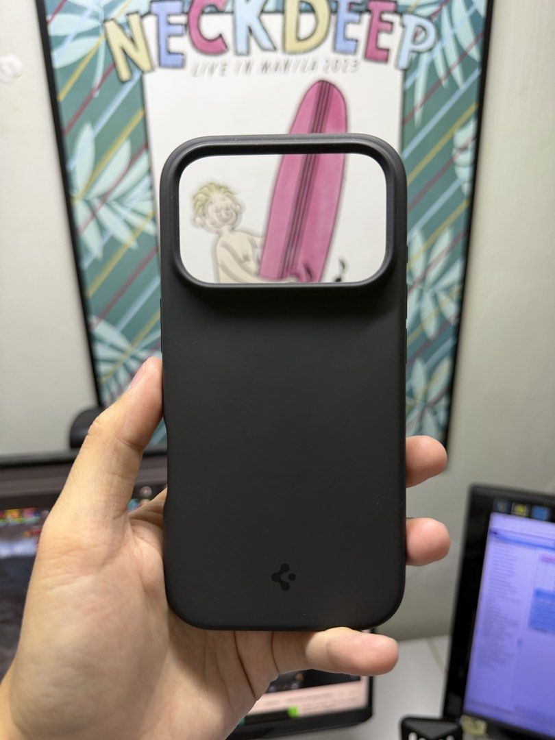 Spigen Silicone MagFit Case for Iphone 17 Pro (Category: Cases & Sleeves) located in Binan City. Submitted by zel.escapist (Listing ID 1466922982, Image 2). Description: Good as new No issue Complete with Box.