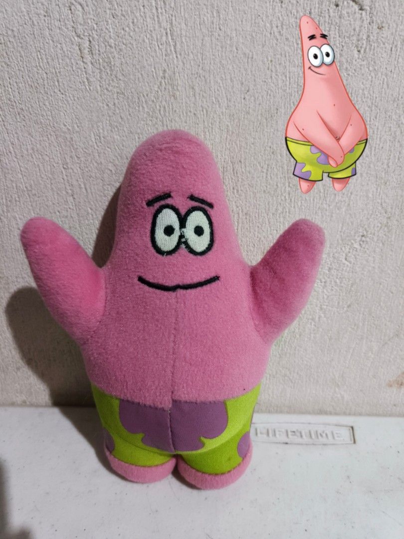 SpongeBob Patrick Star Plushie Toy (Category: Plushies & Soft Toys) located in Bacolod City. Submitted by room_reset_finds (Listing ID 1466897693, Image 1). Description: Preloved/Vintage Plushie!! ‎• Condition: Preloved – may have minor signs of use, light fabric wear/scuffs, and slight discoloration from storage/age, but overall still in good condition •Recommend to clean it after receiving. ‎• Please expect some minor signs of aging, as these p
