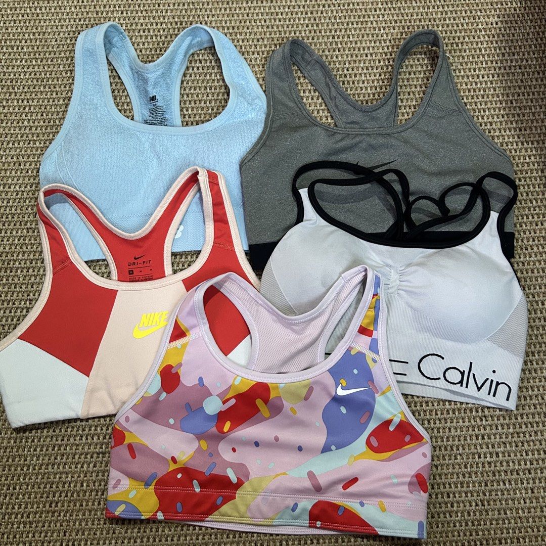 Sports Bra Bundle (Category: Activewear) located in Cainta. Submitted by prelovedbymarj (Listing ID 1466871053, Image 1). Description: LP Posted 5pcs Branded 4pcs Unbranded Pwede po sa maarte since handwash lahat. Used but not abused hehe .