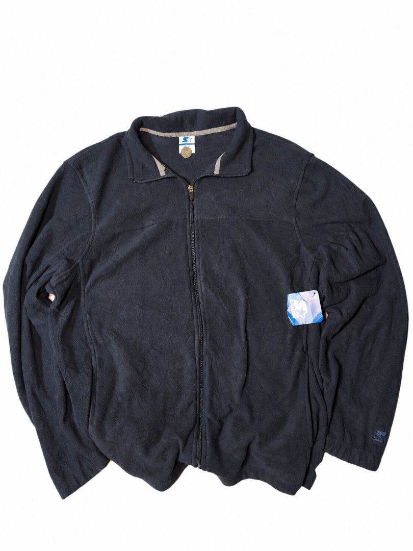 Starter Winter Fleece Jacket Full Zip Dark Navy L (Category: Coats, Jackets and Outerwear) located in Baguio. Submitted by boneteezandharmony (Listing ID 1466967194, Image 1). Description: DEADSTOCK STARTER - Brand: Starter - Style: Winter fleece jacket with full zip and collar - Color: Dark Navy Blue - Size: L (42-44) - Condition: Brand new with tags attached - Details: Embroidered logo on sleeve, soft and warm fabric - Ideal for: Daily wear in 