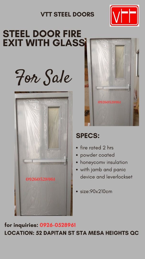 steel door (Category: Locks, Doors & Gates) located in Quezon City. Submitted by vttsteeldoor-chelle (Listing ID 1466832985, Image 1). Description: .