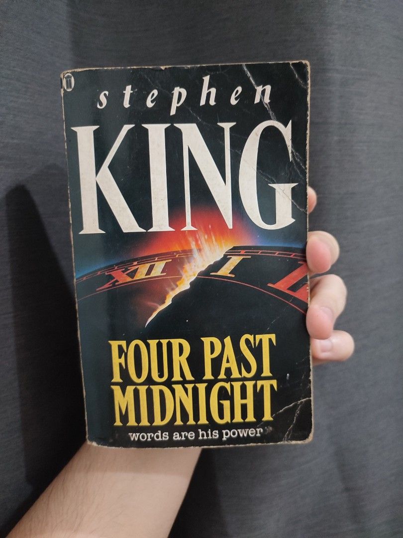 Stephen King Four Past Midnight paperback book (Category: Storybooks) located in Valenzuela. Submitted by esnoppy (Listing ID 1466890031, Image 1). Description: Stephen King - Four Past midnight as is good condition can send more pics 300 loc:Valenzuela meetup: Valenzuela, UST, SM North.