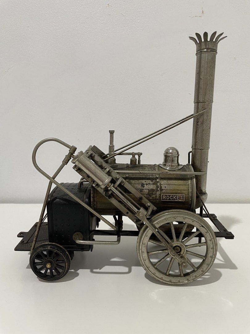 Stephenson Rocket (Category: Vintage Collectibles) located in Caloocan City. Submitted by willsvintage (Listing ID 1466827890, Image 1). Description: Original Stephenson Rocket by Wagner Metal Craft/Size: 1:24 scale/Materials: Iron-Brass/Have the convenience of a courier door-to-door delivery thru Lalamove.