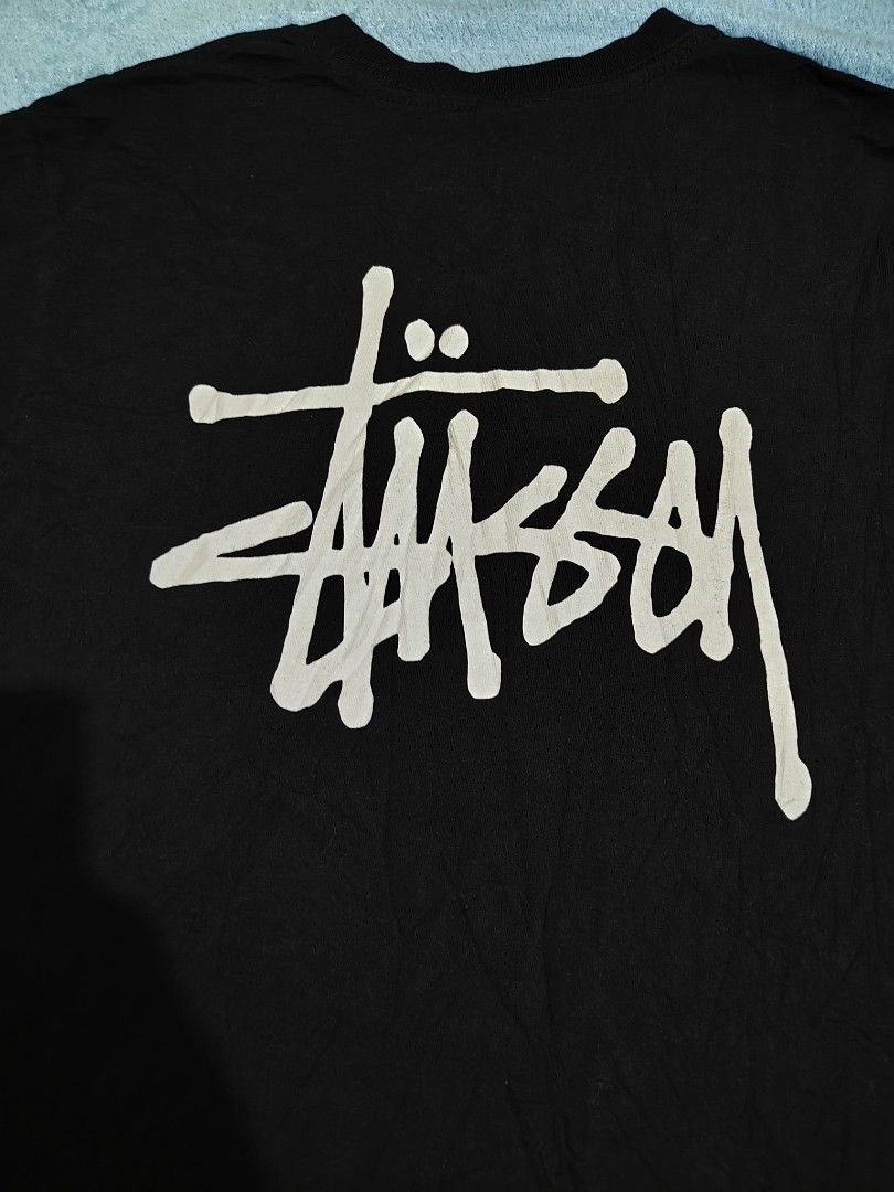 Stussy (Category: Activewear) located in Mandaue City. Submitted by prekfinds (Listing ID 1466903889, Image 3). Description: Stussy Basic logo shirt As new condition Small on tag Dimes: 17W x 26L No issue.