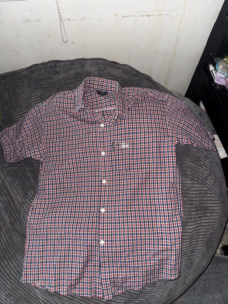 STUSSY CHECKED POLO SHIRT (Category: Voice Recorders) located in Angeles City. Submitted by migs_font29 (Listing ID 1466801656, Image 1). Description: .