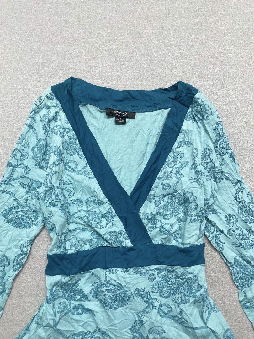 Style&Co. - Wrap Blouse (Category: Longsleeves) located in Taguig. Submitted by zavelle.824 (Listing ID 1466905724, Image 2). Description: Medium fits small As new.