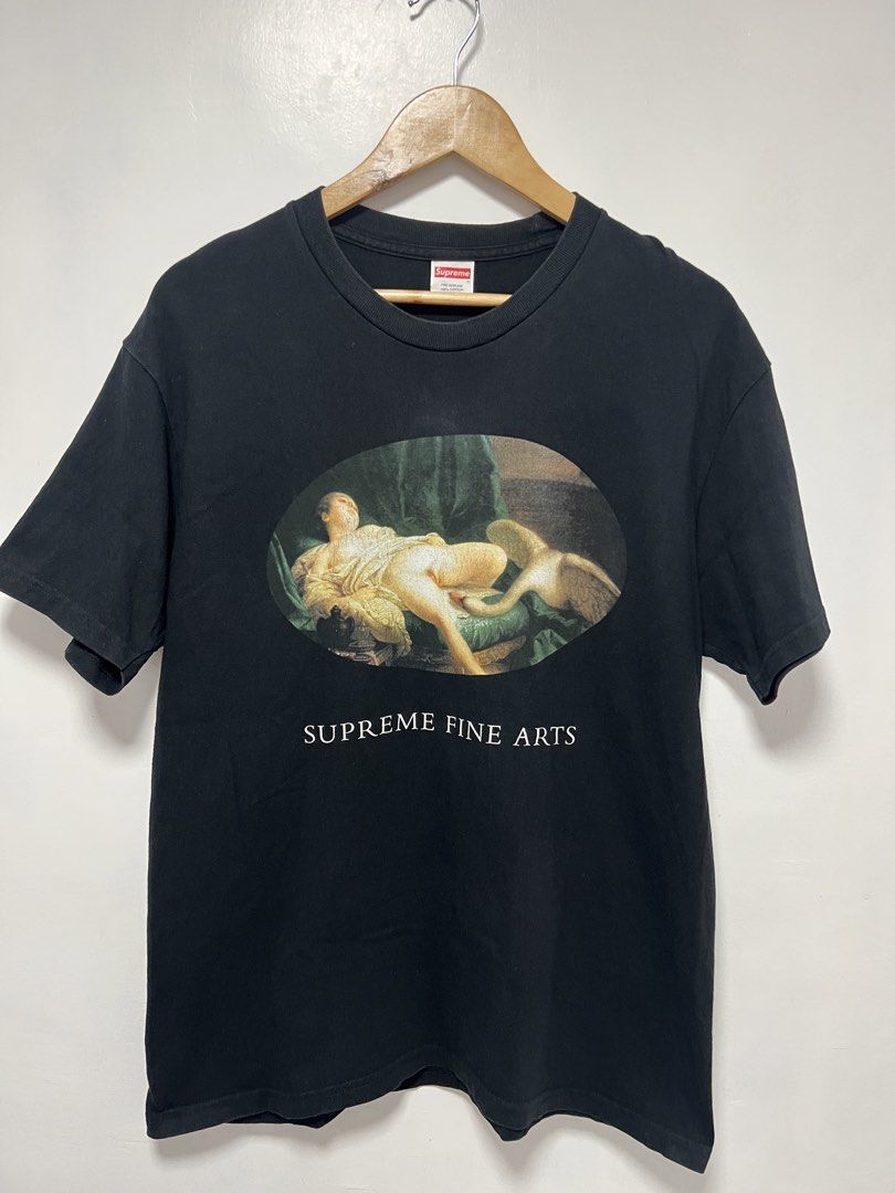 Supreme Leda and the Swan Tee (Category: Tshirts & Polo Shirts ) located in Muntinlupa City. Submitted by thriftdripbyjm (Listing ID 1466910527, Image 1). Description: Color rate: 9/10 Dimes: 20x28 (M on tag) Sleeve: 8 Issue: crack prints Price: 1100 + sf.