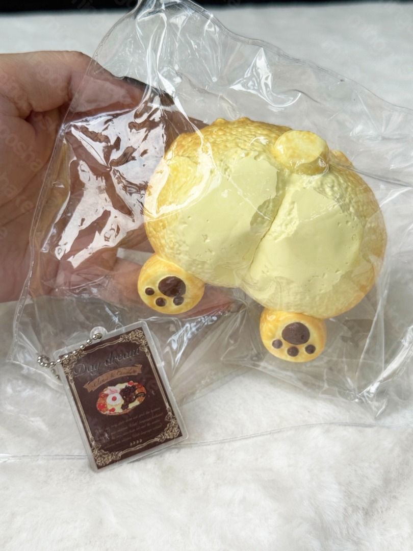 Taba Squishy - Daydream Studio - Corgi Butt (Category: Interactive Toys) located in Paranaque City. Submitted by mingooshake (Listing ID 1466803678, Image 1). Description: ON HAND > Daydream Studio > Texture: frozen butter > slow rising > squished for testing > with free PVC bag NO REFUND ONCE ORDER HAS BEEN PLACED MOP: Gcash/Maya/BDO/Unionbank (PAYO) MOD: SDD Lalamove/Grab | J&T (SF shouldered by buyer) 📍 Loc: San Martin de Porres, Paranaque (n