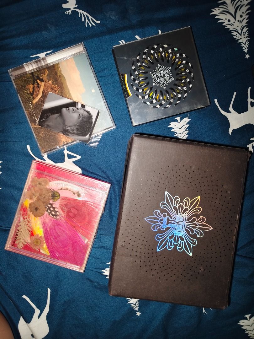 TAEYANG Album Set with Box (Category: CDs & DVDs) located in Manila. Submitted by engrkkkk (Listing ID 1466038470, Image 1). Description: - Taeyang album bundle (selling as a complete set) - Includes Solar Deluxe CD (No PB/PC/Shirt) White Night Jewl Case (Sealed, No PC) Down To Earth (Sealed with PC) - Perfect for K-pop collectors completing their merch collection - Price is all-in for everything pictured.