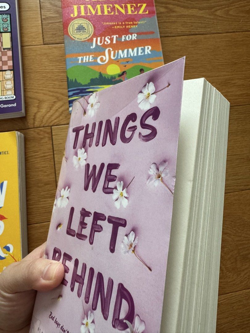 Things We Left Behind (Lucy Score) (Category: Storybooks) located in Mandaluyong City. Submitted by grmnk (Listing ID 1466969416, Image 2). Description: SRP from Fully Booked — see tags in photos ❣️ SOLD ❣️ Murdoku 995 (selling for 550) ; answered up to puzzle 14 only using pencil. I can erase all previous answers before shipping 💕 ❣️ SOLD ❣️ The Seven Year Slip by Ashley Poston 616 (selling for 350) ❣️ SOLD ❣️ Just for the Summer by Abby Jimene