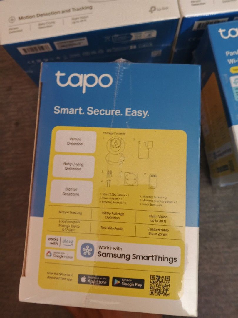 TAPO C200C (Category: Security Systems & CCTV Cameras) located in Manila. Submitted by brightdolphin.2884f5 (Listing ID 1466841252, Image 3). Description: TAPO C200C With Lexar sd card 128gb For only 2800📌 BRAND NEW SEALED pick up only BALOT TONDO MANILA LOCATION.