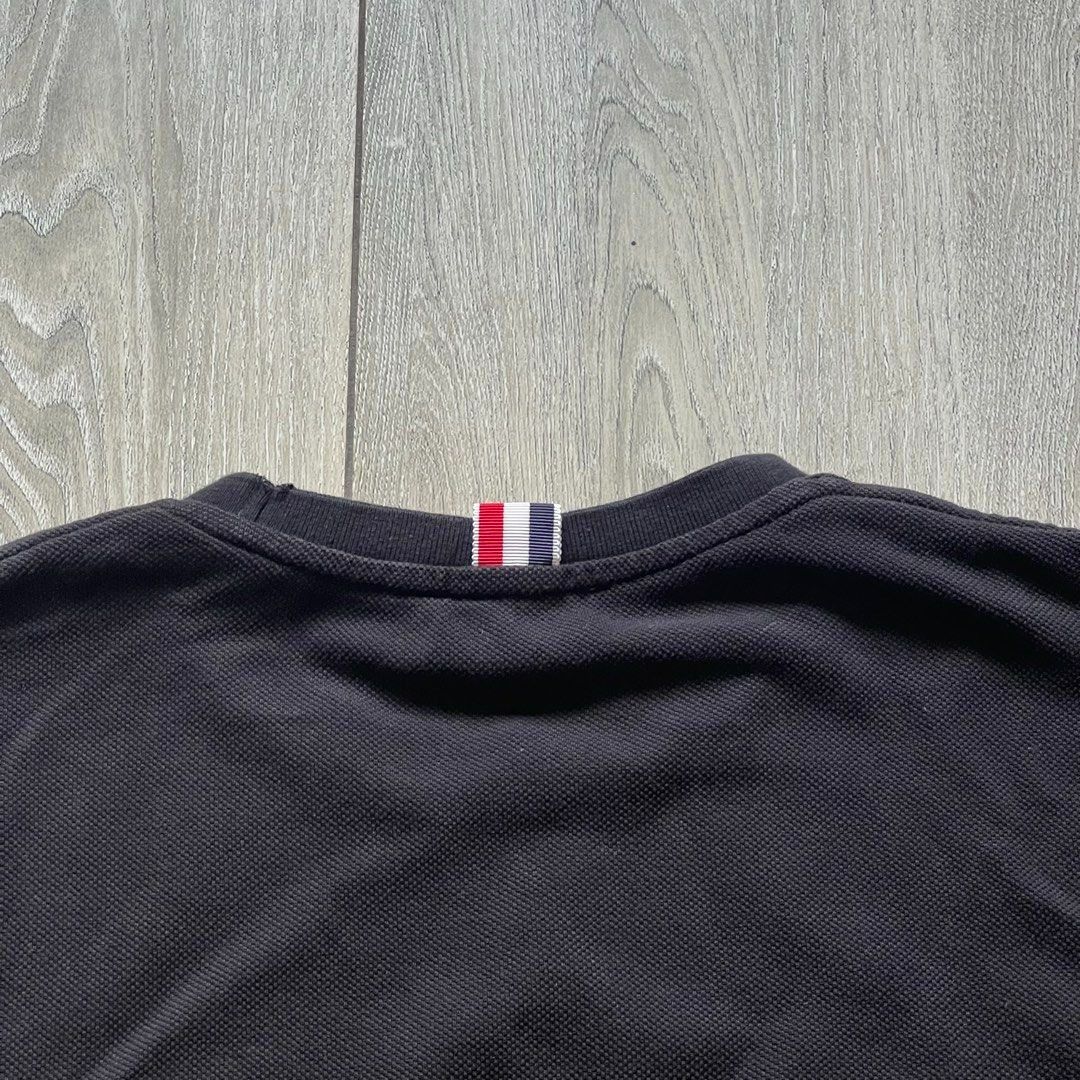 Thom Browne - Black Shirt (Category: Luxury Apparel) located in Angeles City. Submitted by sselects_ (Listing ID 1466791348, Image 2). Description: Details of the item: *Color may vary due to lighting Size: fits M imo Width: 20” Length: 25” Issue: None Condition: Excellent ALL ITEMS ARE NEGOTIABLE .