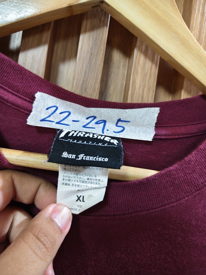 Thrasher (Category: Tshirts & Polo Shirts ) located in San Fernando. Submitted by SungkiThrift (Listing ID 1466925340, Image 3). Description: THRASHER XL NO ISSUE.