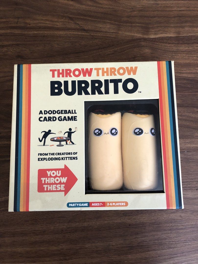 Throw Throw BurritoBy Exploding Kittens (Category: Board Games & Puzzles) located in Manila. Submitted by picklerick_collects (Listing ID 1466778373, Image 1). Description: .