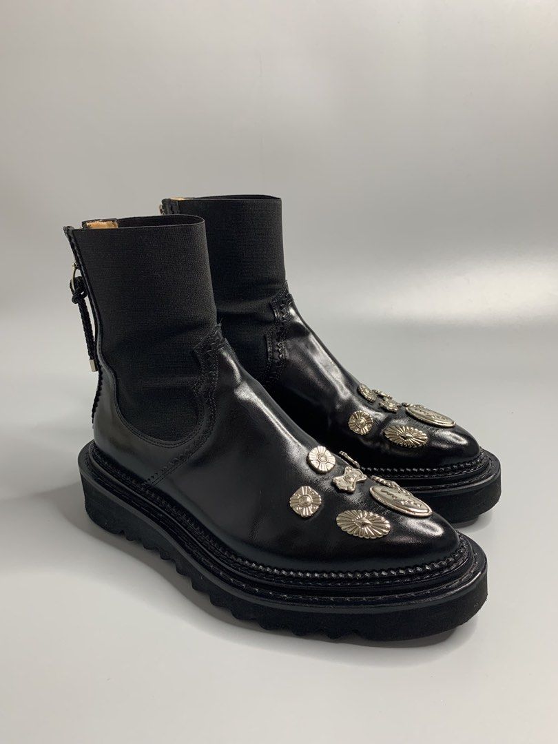 Toga Pulla Boots (Category: Boots) located in Binan City. Submitted by disqualified_but_undefeated (Listing ID 1466891205, Image 1). Description: Toga Pulla Side Gore Metal Boots Womens Size- 39 Made In Portugal In Good Condition • No Inclusion • Pair Only Please Check Detailed Photos Posted For Your Reference Thankyou!!! •Toga Pulla Side Gore Metal Boots (specifically the AJ1228 model). •These distinct ankle-high Chelsea boots are crafted from p