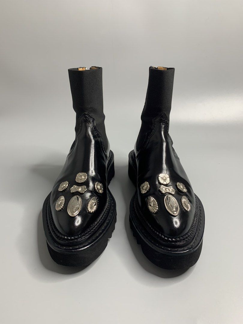 Toga Pulla Boots (Category: Boots) located in Binan City. Submitted by disqualified_but_undefeated (Listing ID 1466891205, Image 3). Description: Toga Pulla Side Gore Metal Boots Womens Size- 39 Made In Portugal In Good Condition • No Inclusion • Pair Only Please Check Detailed Photos Posted For Your Reference Thankyou!!! •Toga Pulla Side Gore Metal Boots (specifically the AJ1228 model). •These distinct ankle-high Chelsea boots are crafted from p