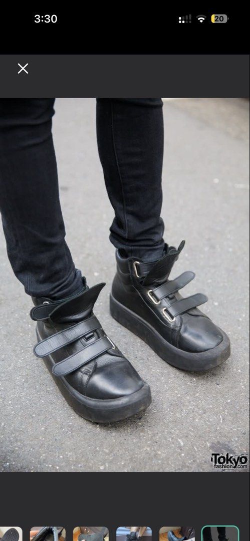 TOKYO BOPPERS BELLY BUTTON PLATFORM VELCRO BOOTS (Category: Boots) located in Lapu Lapu. Submitted by lonearchivalry (Listing ID 1466526515, Image 2). Description: Size 36 to 37 - 22.5 cm - high platform boots.