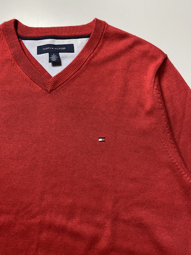 Tommy Hilfiger Knitted - Medium (Category: Coats, Jackets and Outerwear) located in Cebu City. Submitted by maicoh230 (Listing ID 1466871747, Image 3). Description: Tommy Knitted Sweater. As New Condition. ▫️ Condition: 9/10 ▫️ Color: 9/10 ▫️ Size: Medium ▫️ Dimensions: W20.5 L25.5 ▫️ Flaw/s: 🏷️ 850.