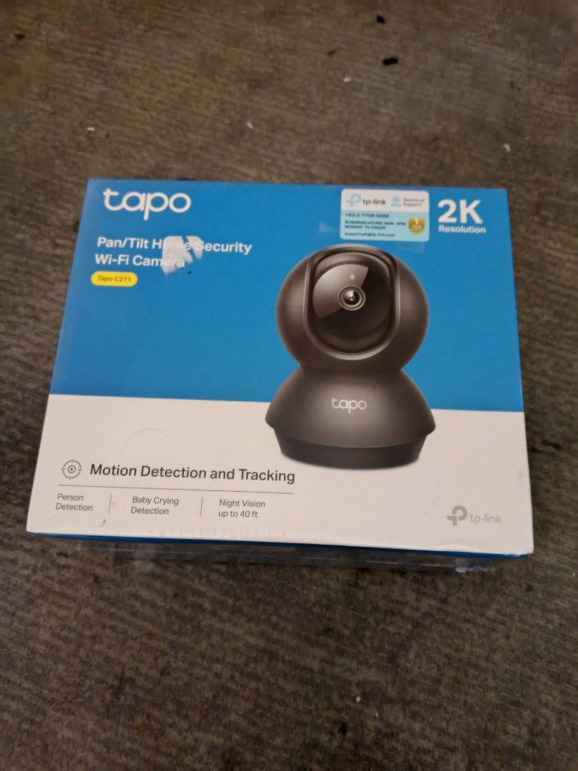 TP-Link Tapo C211 Pan/Tilt Home Security Wi-Fi Camera Bundle (Category: Security Systems & CCTV Cameras) located in Manila. Submitted by brightdolphin.2884f5 (Listing ID 1466859064, Image 2). Description: - Brand: TP-Link Tapo C211 2K Home Security Camera (Black) - Includes free Lexar 128GB microSDXC memory card ready for recording - Crystal clear 2K resolution with 360° horizontal view & smart motion tracking - Advanced features: Night vision up