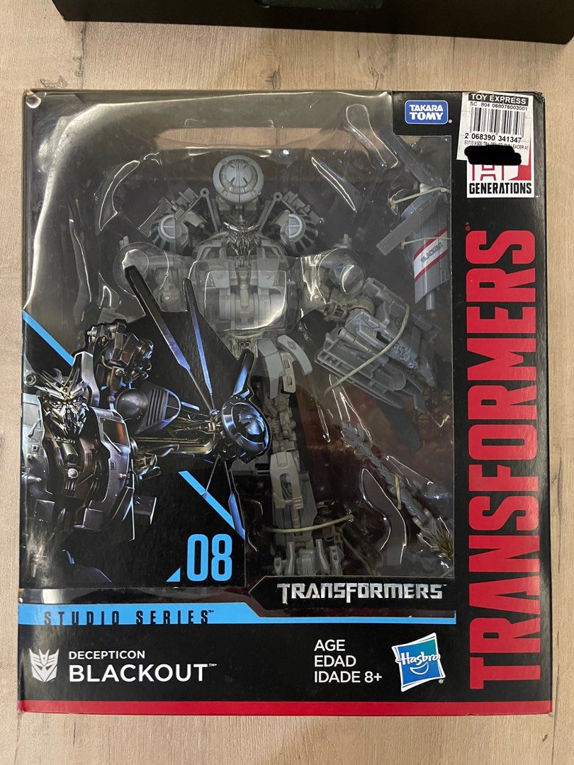 Transformers Studio Series Blackout (Category: Figurines & Statues) located in Las Pinas. Submitted by jobart067 (Listing ID 1466891372, Image 1). Description: - Brand: Hasbro & Takara Tomy (Transformers Studio Series 08 - Decepticon Blackout) - Condition: Brand new, unopened box with clear display window.