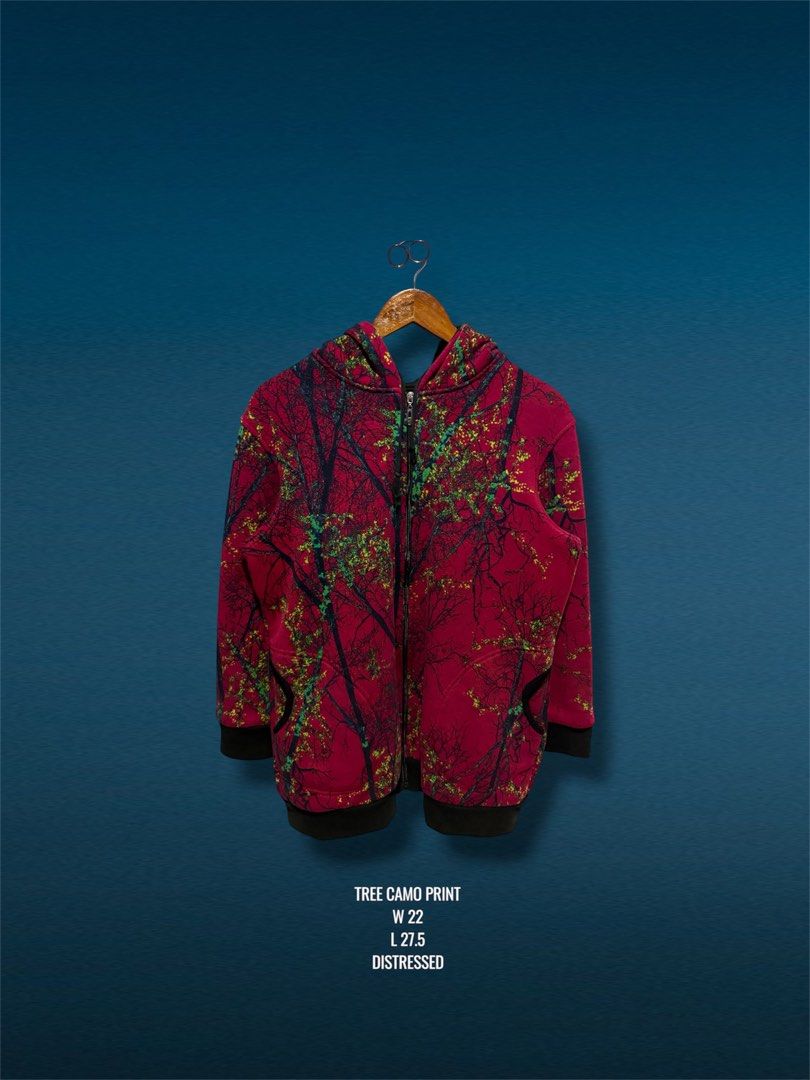 TREE CAMOUFLAGE PATTERN (Category: Hoodies) located in Taytay. Submitted by pathriftapparel (Listing ID 1466924679, Image 1). Description: .